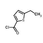 结构式 CAS# 64964-17-6, 5-乙基-2-噻吩甲酰氯