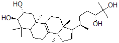 CAS#: 64971-21-7， (24R)-5alpha-Lanost-8-Ene-2alpha,3beta,24,25-Tetraol