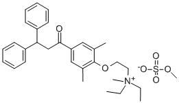 CAS#: 65084-06-2, 2-N,N-Diethyl-2-(2,6-Dimethyl-4-(1-Oxo-3,3-Diphenylpropyl)Phenoxy)-N-Methyl-Ethanaminium Methyl Sulfate