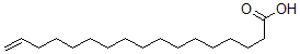 结构式 CAS# 65119-97-3, 16-十七碳烯酸