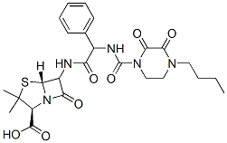 CAS#: 65125-89-5， (2S,5R)-6-[[2-[(4-Butyl-2,3-Dioxo-Piperazine-1-Carbonyl)Amino]-2-Phenyl-Acetyl]Amino]-3,3-Dimethyl-7-Oxo-4-Thia-1-Azabicyclo[3.2.0]Heptane-2 -Carboxylic Acid