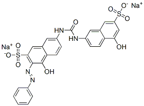CAS#: 65152-25-2， Disodium 4-Hydroxy-7-[[[(5-Hydroxy-7-Sulphonato-2-Naphthyl)Amino]Carbonyl]Amino]-3-(Phenylazo)Naphthalene-2-Sulphonate