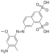 CAS#: 65168-14-1， 7-[(4-Amino-2-Methoxy-5-Methylphenyl)Azo]Naphthalene-1,3-Disulphonic Acid