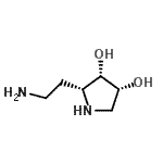 CAS#: 651735-09-0， (2R,3S,4R)-2-(2-Aminoethyl)-3,4-pyrrolidinediol