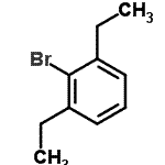 structure of CAS# 65232-57-7, 2-Bromo-1,3-diethylbenzene;1-Bromo-2,6-diethylbenzene;2,6-Diethylbromobenzene;2-Bromo-1,3-diethyl-benzene