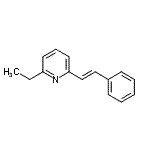 CAS#: 652987-50-3， 2-Ethyl-6-[(E)-2-phenylvinyl]pyridine