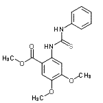 CAS#: 65301-91-9， Methyl 4,5-dimethoxy-2-[(phenylcarbamothioyl)amino]benzoate