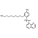 CAS#: 65307-72-4， 2-Decyl-4-methyl-N-(8-quinolinyl)benzenesulfonamide