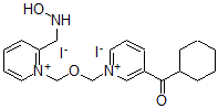 CAS 登录号：65320-92-5， 1-(((3-(环己基羰基)吡啶鎓)甲氧基)甲基)-2-((羟基亚胺)甲基)-吡啶鎓二碘化物