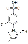 结构式 CAS# 6534-33-4, 3-氯-4-(5-羟基-3-甲基-1H-吡唑-1-基)苯磺酸