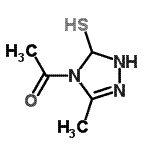 CAS#: 65348-44-9， 1-(3-Methyl-5-sulfanyl-1,5-dihydro-4H-1,2,4-triazol-4-yl)ethanone