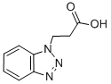 structure of CAS# 654-15-9, 3-Benzotriazol-1-Yl-Propionic Acid;3-(1H-1,2,3-Benzotriazol-1-Yl)Propanoic Acid(SALTDATA: FREE);3-(1H-1,2,3-BENZOTRIAZOL-1-YL)PROPANOIC ACID;3-(1H-BENZOTRIAZOL-1-YL)PROPANOIC ACID
