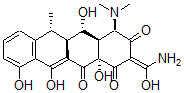 结构式 CAS# 6543-77-7, 6-脱氧-4-差向土霉素
