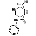 CAS#: 654647-08-2， 4-(Phenylcarbamoyl)-3-piperidinecarboxylic acid
