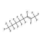 structure of CAS# 65500-50-7, (2E)-1,1,1,2,3,4,4,5,5,6,6,7,7,8,8,8-Hexadecafluoro-2-octene;Perfluorooct-2-ene;Perfluorooctene-2;MFCD04038344