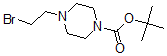 结构式 CAS# 655225-01-7, 4-(2-溴乙基)-1-哌嗪羧酸叔丁酯