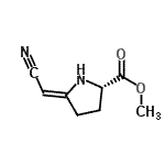 CAS#: 65571-75-7， Methyl (5Z)-5-(cyanomethylene)-L-prolinate