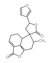 CAS#: 65596-26-1， (3R,5R,10'aS)-5-(3-Furyl)-4,5,6',6'abeta,9',10'-Hexahydro-8'alpha-Methylspiro[Furan-3(2H),7'(8'H)-Naphtho[1,8alpha-c]Furan]-2,3'(5'H)-Dione