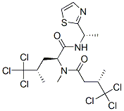 CAS#: 65647-65-6， 5,5,5-Trichloro-4-methyl-2-[methyl-(4,4,4-trichloro-3-methyl-1-oxobutyl)amino]-N-[1-(2-thiazolyl)ethyl]pentanamide