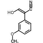 CAS#: 656829-44-6， (2E)-3-Hydroxy-2-(3-methoxyphenyl)acrylonitrile