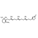 CAS#: 65717-88-6， 4-[(3E,7E,11E)-4,8,12-Trimethyl-14-(2,6,6-trimethyl-1-cyclohexen-1-yl)-3,7,11-tetradecatrien-1-yl]-2(5H)-furanone