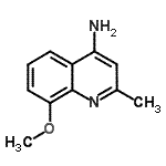 CAS#: 657391-86-1， 8-methoxy-2-methyl-quinolin-4-amine