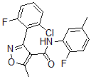 CAS 登录号：6574-83-0， 3-(2-氯-6-氟-苯基)-N-(2-氟-5-甲基-苯基)-5-甲基-恶唑-4-甲酰胺