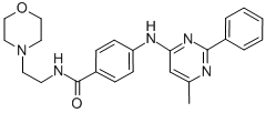 CAS#: 65789-83-5， 4-((6-Methyl-2-Phenyl-4-Pyrimidinyl)Amino)-N-(2-(4-Morpholinyl)Ethyl)-Benzamide