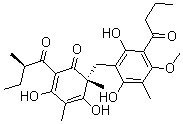 CAS#: 65792-05-4， 6-[[2,6-Dihydroxy-4-Methoxy-3-Methyl-5-(1-Oxobutyl)Phenyl]Methyl]-3,5-Dihydroxy-4,6-Dimethyl-2-(2-Methyl-1-Oxobutyl)-2,4-Cyclohexadien-1-One