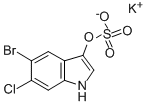 structure of CAS# 6581-24-4, 5-Bromo-6-Chloro-3-Indolyl Sulfate Potassium Salt Hydrate;Zinc02559005