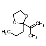 CAS#: 65818-25-9， 2-Isopropenyl-2-propyl-1,3-dioxolane