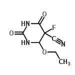 CAS 登录号：65906-82-3， 4-乙氧基-5-氟-2,6-二氧代六氢-5-嘧啶甲腈