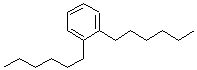 结构式 CAS# 65910-04-5, 1,2-二己基-苯