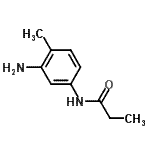 结构式 CAS# 65999-78-2, N-(3-氨基-4-甲基苯基)丙酰胺