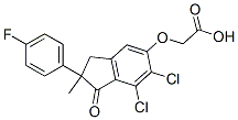 CAS#: 66015-25-6， ((6,7-Dichloro-2-(4-Fluorophenyl)-2-Methyl-1-Oxo-5-Indanyl)Oxy)Acetic Acid