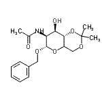 structure of CAS# 66026-10-6, Benzyl (5xi)-2-acetamido-2-deoxy-4,6-O-isopropylidene-alpha-D-lyxo-hexopyranoside;Benzyl 2-<wbr>Acetamido<wbr>-2-deoxy-<wbr>4,6-O-iso<wbr>propylide<wbr>ne-Î±-D-g<wbr>lucopyran<wbr>oside