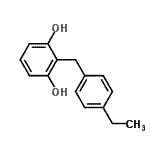 CAS#: 660842-00-2， 2-(4-Ethylbenzyl)-1,3-benzenediol