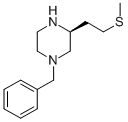 structure of CAS# 660862-41-9, (S)-N4-Benzyl-2-(Methylthioethyl)Piperazine;N4-Benzyl-2-(Methylthioethyl)Piperazine