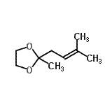 CAS#: 6611-92-3， 2-Methyl-2-(3-Methyl-2-Buten-1-Yl)-1,3-Dioxolane