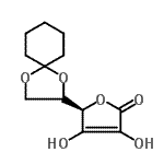 CAS#: 6614-52-4， (5R)-5-[(2S)-1,4-Dioxaspiro[4.5]Dec-2-Yl]-3,4-Dihydroxy-2(5H)-Furanone