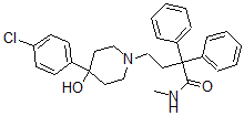 structure of CAS# 66164-07-6, 4-(4-Chlorophenyl)-4-Hydroxy-N-Methyl-alpha,alpha-Diphenyl-1-Piperidinebutanamide;4-(4-Chlorophenyl)-4-Hydroxy-N-Methyl-A,A-Diphenyl-1-Piperidinebutanamide;4-(4-Chlorophenyl)-4-Hydroxy-N-Methyl-Α,Α-Diphenyl-1-Piperidinebutanamide;Desmethyl Loperamide Hcl