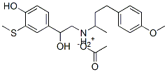 CAS#: 66264-73-1， [4,beta-Dihydroxy-3-(Methylthio)Phenethyl][1-Methyl-3-(4-Methoxyphenyl)Propyl]Ammonium Acetate