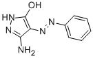 结构式 CAS# 6627-93-6, 3-氨基-5-羟基-4-苯基偶氮吡唑