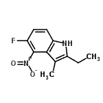 CAS#: 663177-52-4， 2-Ethyl-5-fluoro-3-methyl-4-nitro-1H-indole