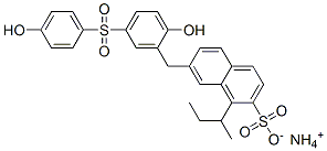 CAS#: 66327-55-7， Ammonium 7-[[2-Hydroxy-5-[(4-Hydroxyphenyl)Sulphonyl]Phenyl]Methyl](1-Methylpropyl)Naphthalene-2-Sulphonate