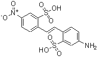 structure of CAS# 6634-82-8, 5-Amino-2-[(E)-2-(4-Nitro-2-Sulfophenyl)Vinyl]Benzenesulfonic Acid;0-14-00-00798 (Beilstein Handbook Reference);2,2'-Stilbenedisulfonic acid, 4-amino-4'-nitro-;2-[(1E)-2<wbr>-(4-nitro<wbr>-2-sulfop<wbr>henyl)vin<wbr>yl]-5-ami<wbr>nobenzene<wbr>sulfonic <wbr>acid