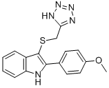CAS#: 66355-01-9， 2-(4-Methoxyphenyl)-3-[(1H-Tetrazol-5-Yl)Methylthio]-1H-Indole