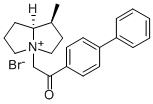 CAS#: 66393-10-0， (1S-(1-alpha,7a-beta))-Hexahydro-4-(2-(1,1'-biphenyl)-4-yl-2-oxoethyl)-1-methyl-1H-Pyrrolizinium bromide