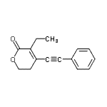 CAS#: 663957-66-2， 3-Ethyl-4-(phenylethynyl)-5,6-dihydro-2H-pyran-2-one