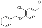 structure of CAS# 66422-84-2, 4-(Benzyloxy)-3-Chlorobenzaldehyde;4-(Benzyloxy)-3-Chloro-Benzaldehyde;4-(Benzyloxy)-3-Chlorobenzaldehyde;Fs000347